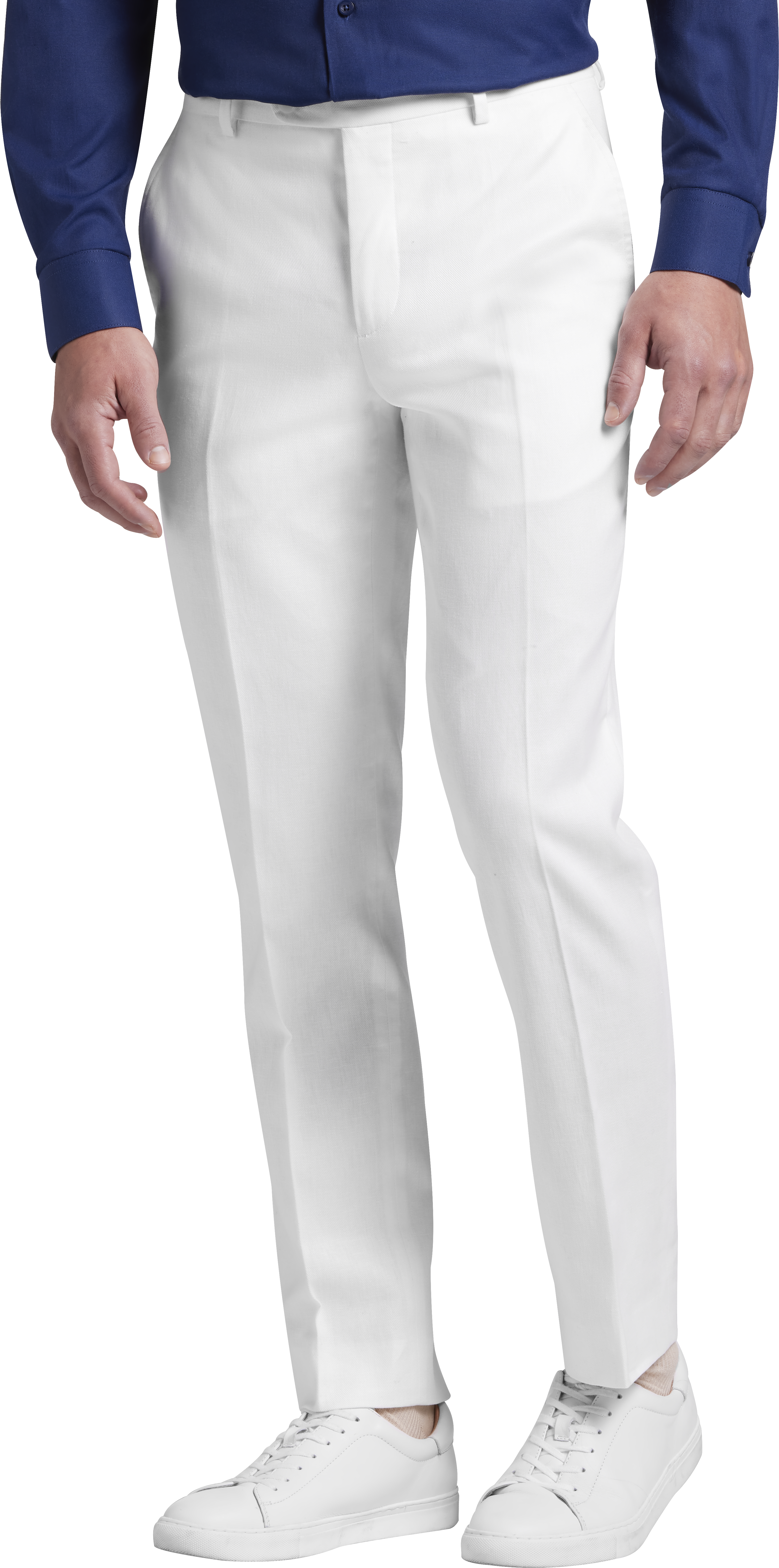 Slim Fit Linen Blend Suit Separates Pants