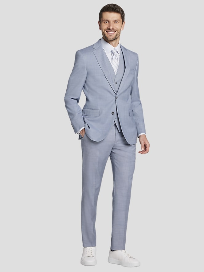 JOE Joseph Abboud Slim Fit Sharkskin Suit Jacket