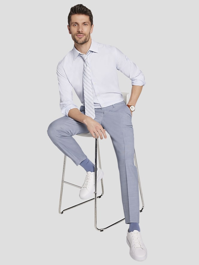 JOE Joseph Abboud Slim Fit Sharkskin Suit Jacket