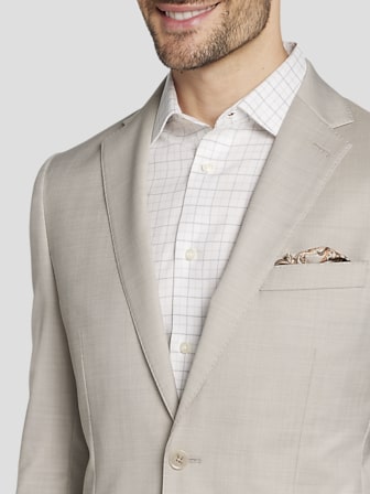 Slim Fit Wool Blend Suit Jacket