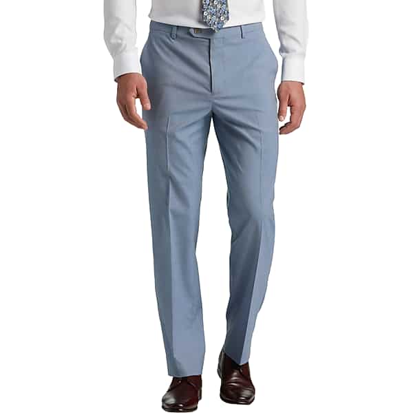 Pronto Uomo Big & Tall Men's Modern Fit Suit Separates Dress Pants Blue Tic - Size: 54W x 32L - Only Available at Men's Wearhouse