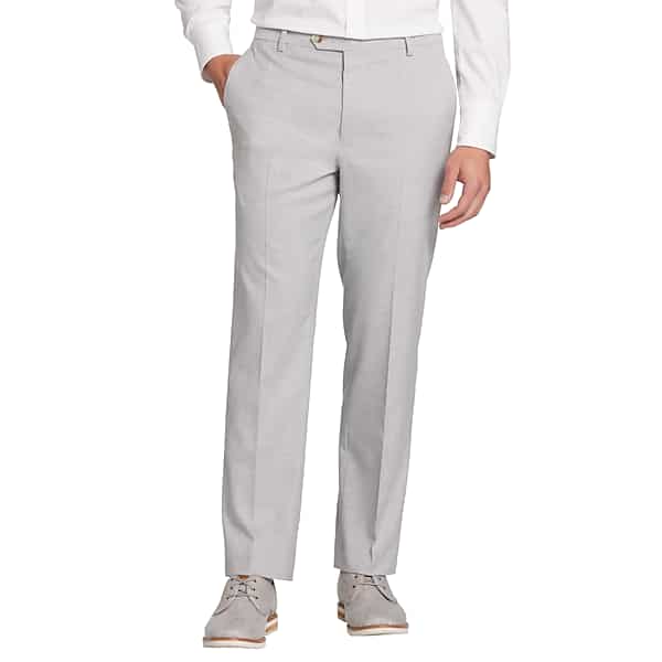 Pronto Uomo Men's Modern Fit Suit Pants Lt Gray Sharkskin - Size: 44W x 34L - Only Available at Men's Wearhouse TMW3XPE44F16