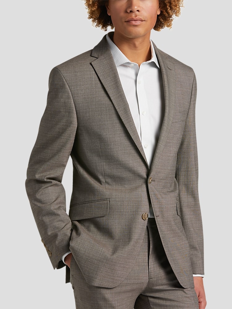 Mens Grey Wool Suit