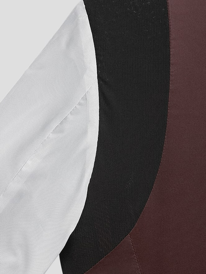 Wilke-Rodriguez Slim Fit 32 inch Pre-hemmed Suit, Wine Tic - Image 5 of 5
