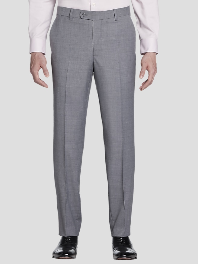 JOE Joseph Abboud Slim Fit Wool Blend Men's Suit Pants , Med Gray Solid