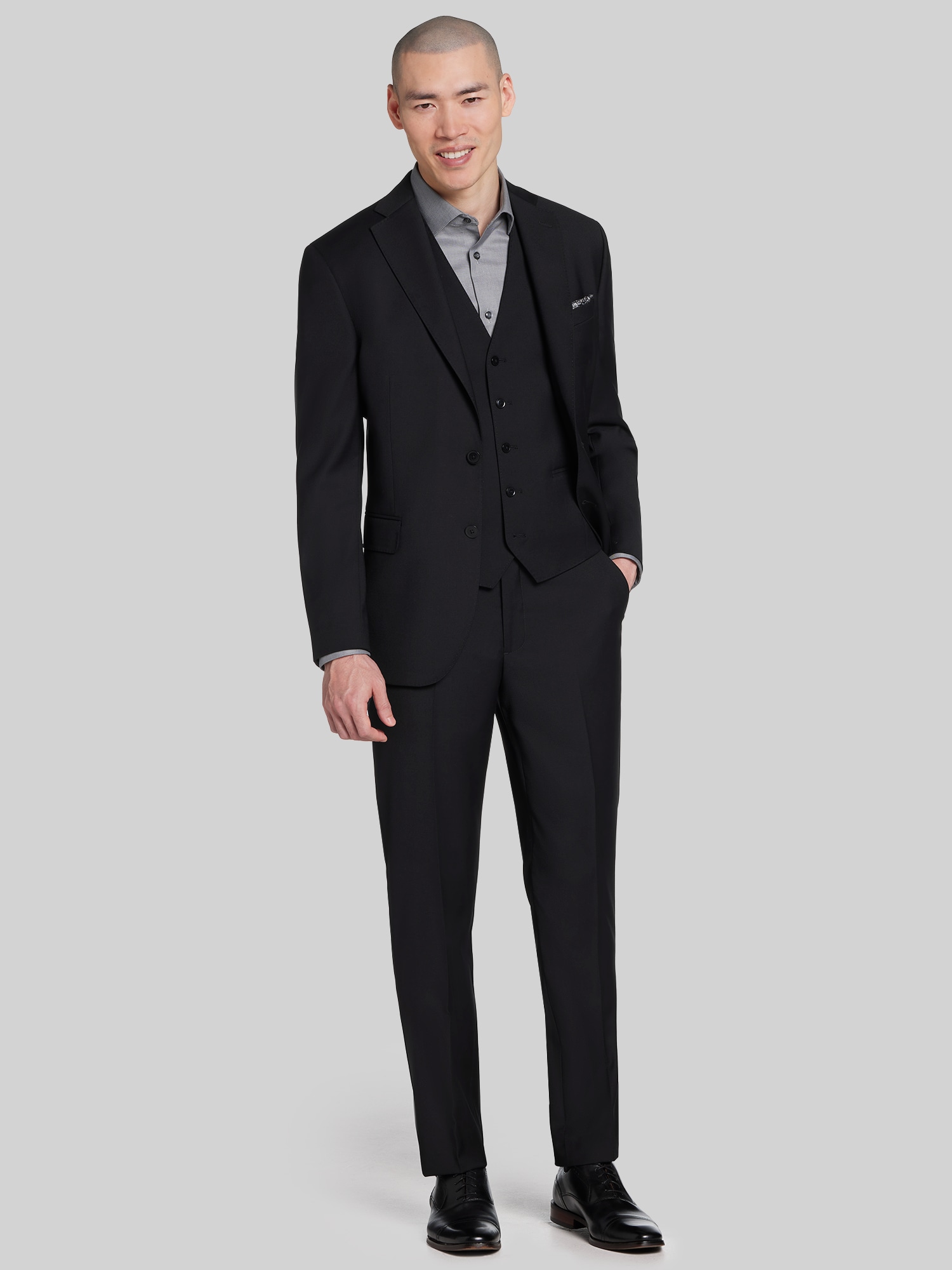 Slim Fit Wool Blend Suit Jacket