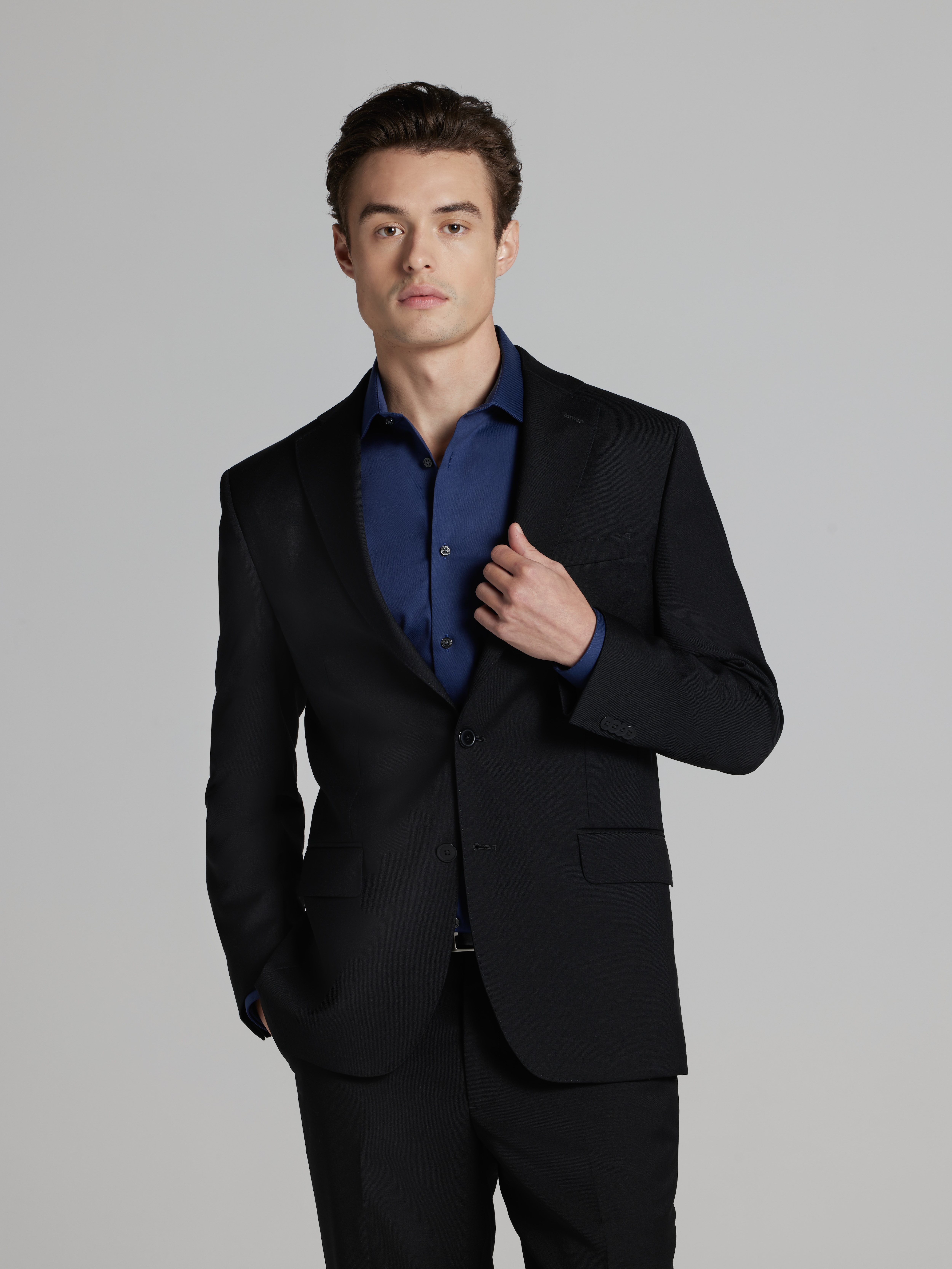 Slim Fit Wool Blend Suit Jacket