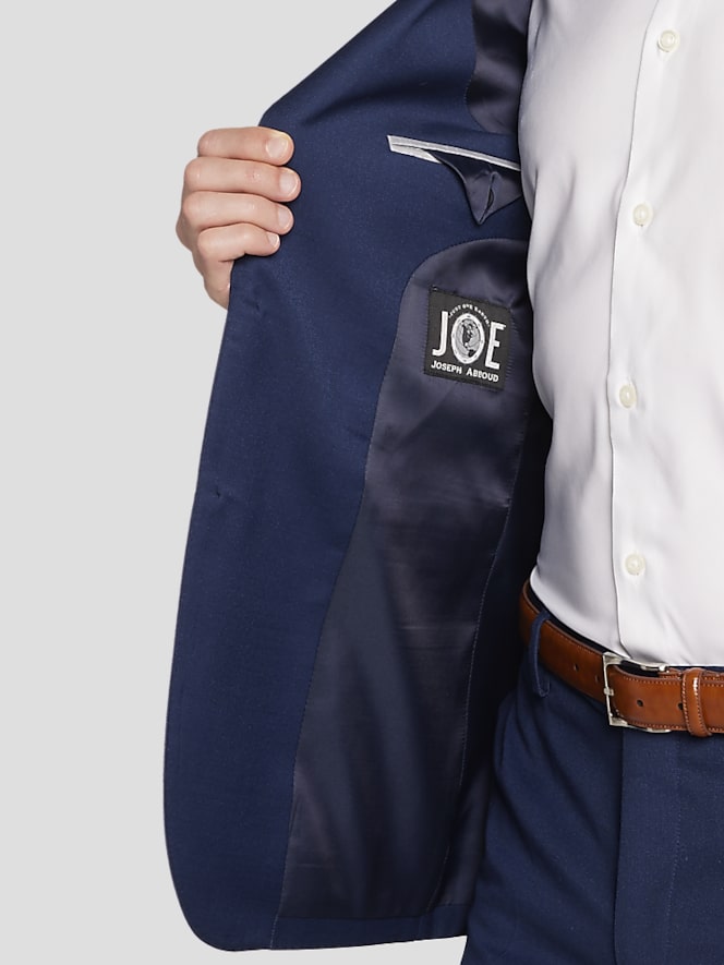 JOE Joseph Abboud Slim Fit Premium Wool Blend Suit Jacket, Blue/Postman - Image 6 of 9