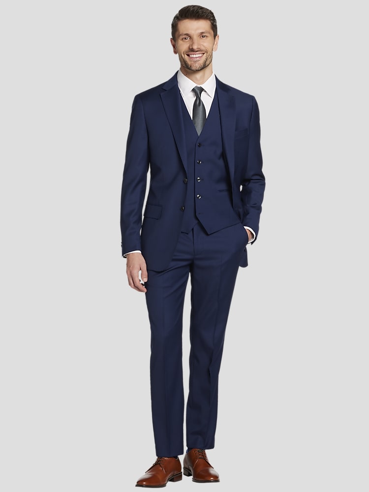 JOE Joseph Abboud Slim Fit Suit Jacket, Blue/Postman | Men's Wearhouse