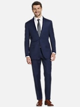 JOE Joseph Abboud Slim Fit Premium Wool Blend 3-Piece Suit, Blue