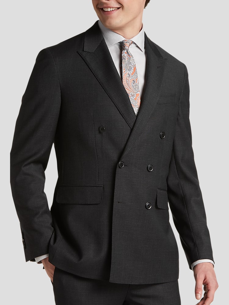 スーパーセール タイムセール 時間 Abboud Joseph JOE Slim Suit Breasted Double Lapel Peak Fit スーツ