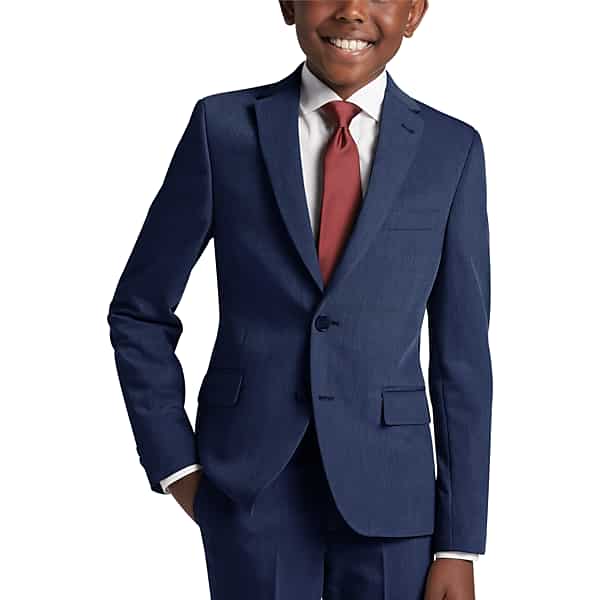 Joseph Abboud Boys Slim Fit Men's Suit Jacket Blue/Postman - Size: Boys 12 TMW3XTP12014