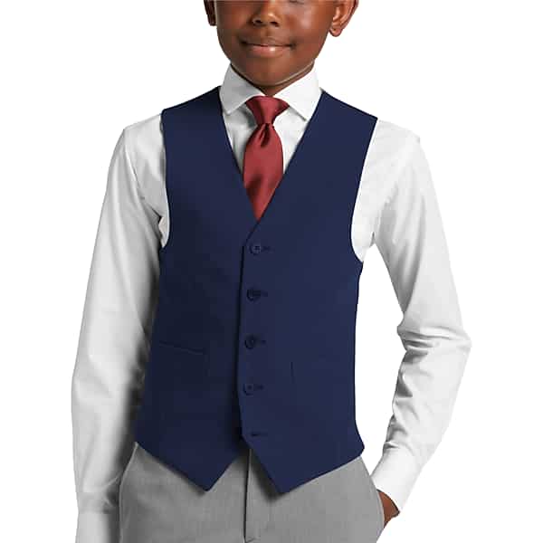 Joseph Abboud Boys Men's Suit Separates Vest Blue/Postman - Size: Boys 20