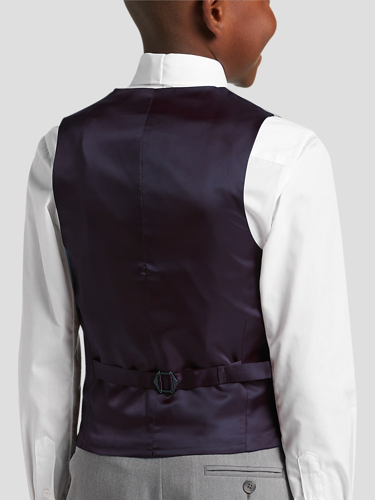 TMOYZQ Men's Dress Suit Vest Formal Business Casual Slim V