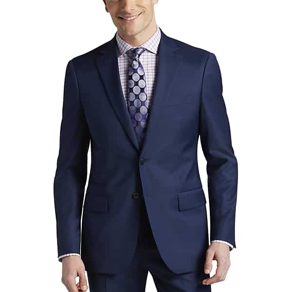JOE Joseph Abboud Big & Tall Slim Fit Men's Suit Separates Jacket Blue/Postman - Size: 56 Long