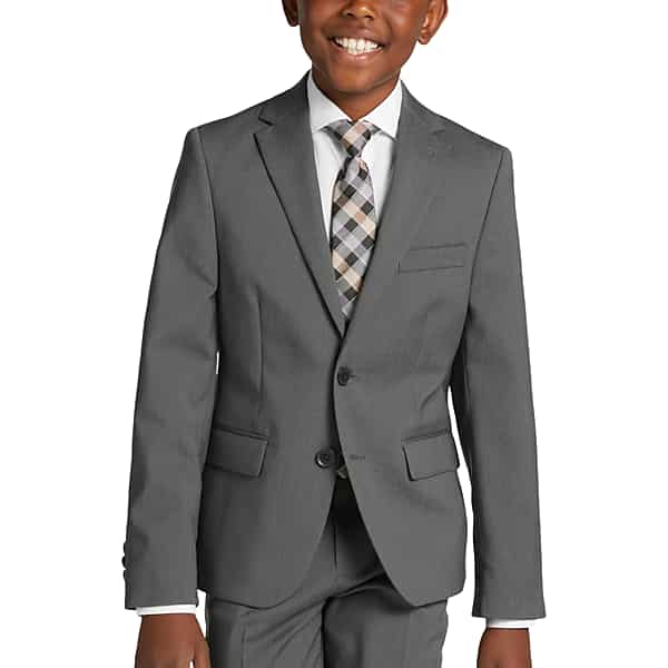 Collection by Michael Strahan Men's Michael Strahan Boys Slim Fit Suit Jacket Grey - Size Boys 14 TMW3XWY14004