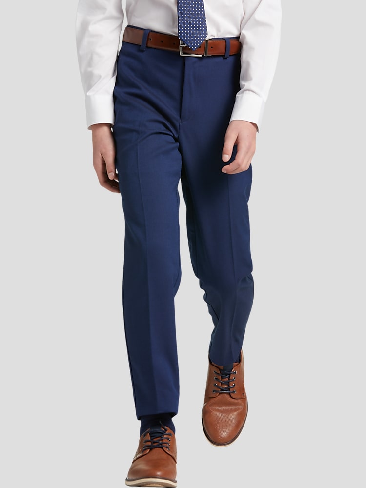 green emerald velvet dress Gianni Lombardi Boys Dress Pants – The Hatbox main image 1