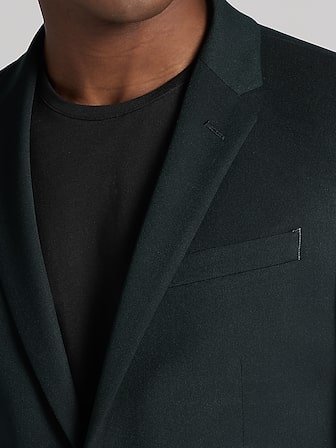 Skinny Fit Satin Peak Lapel Tuxedo Jacket