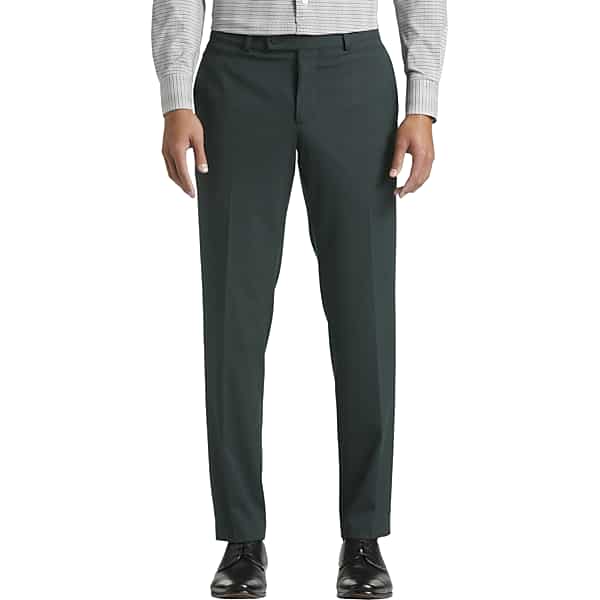 Egara Skinny Fit Men's Suit Pants Dark Green - Size: 31W x 30L TMW3XXM31089