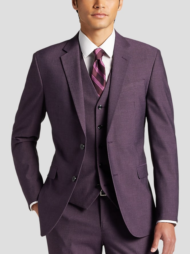 Egara Skinny Fit Suit Jacket, Purple - Image 5 of 5