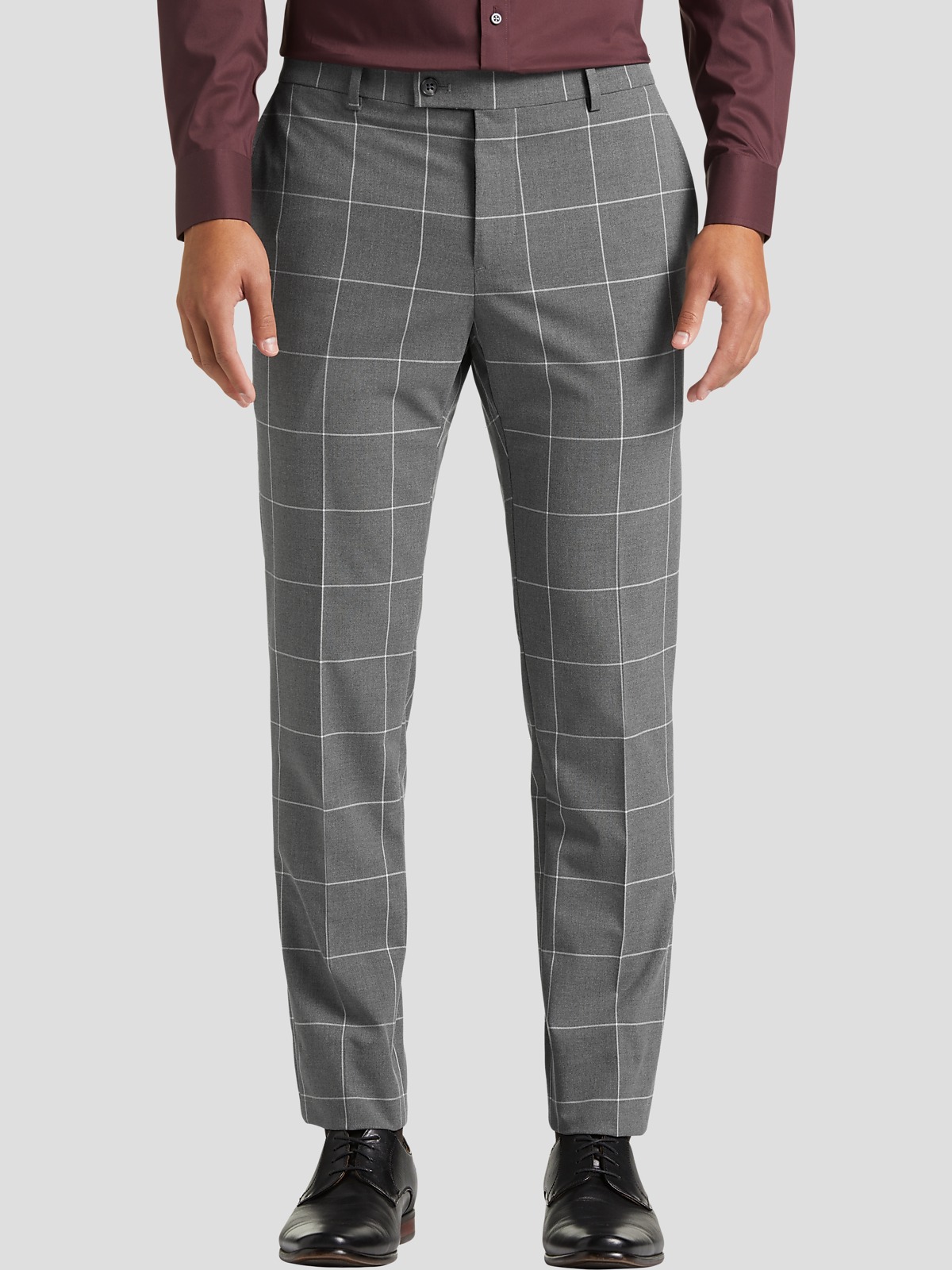 Windowpane plaid pants online