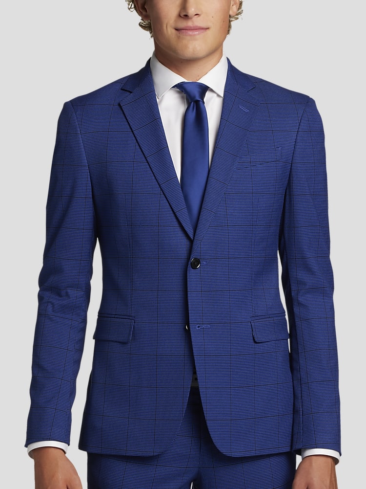 EGARA SKINNY FIT 2BTN SV SB NOTCH PATCH SEP COAT