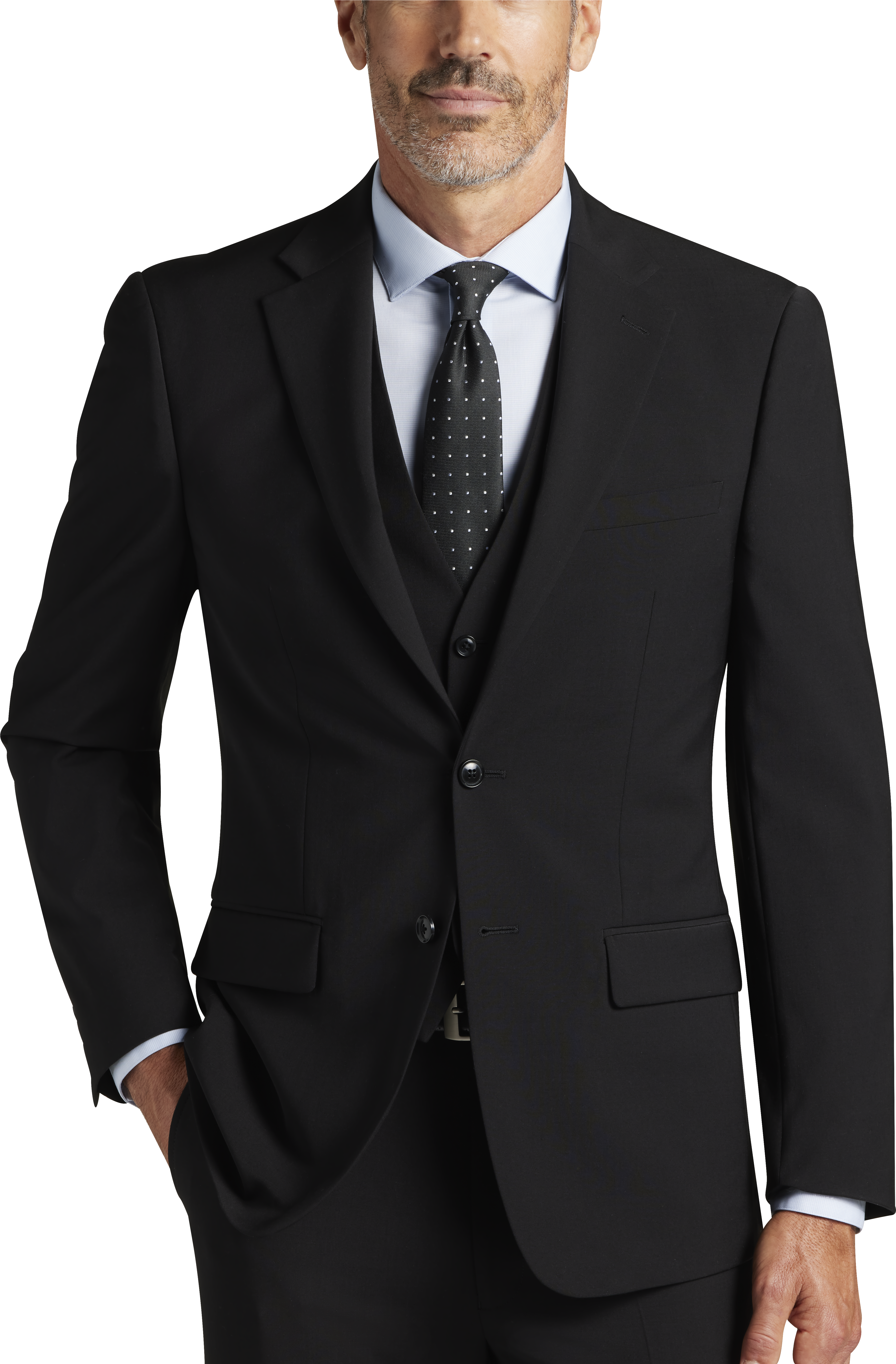 Slim Fit Wool Blend Suit Jacket