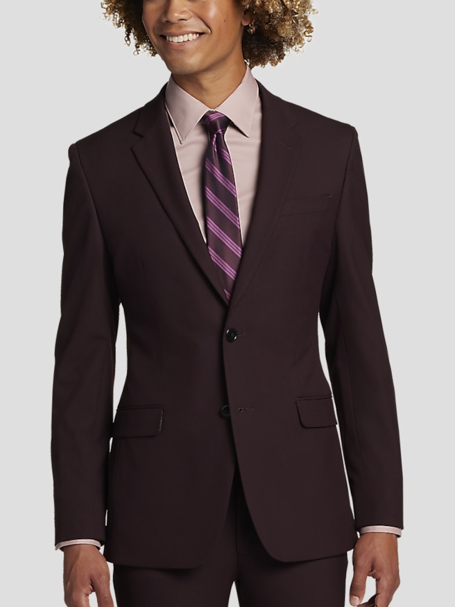 Mens red dress coat outlet