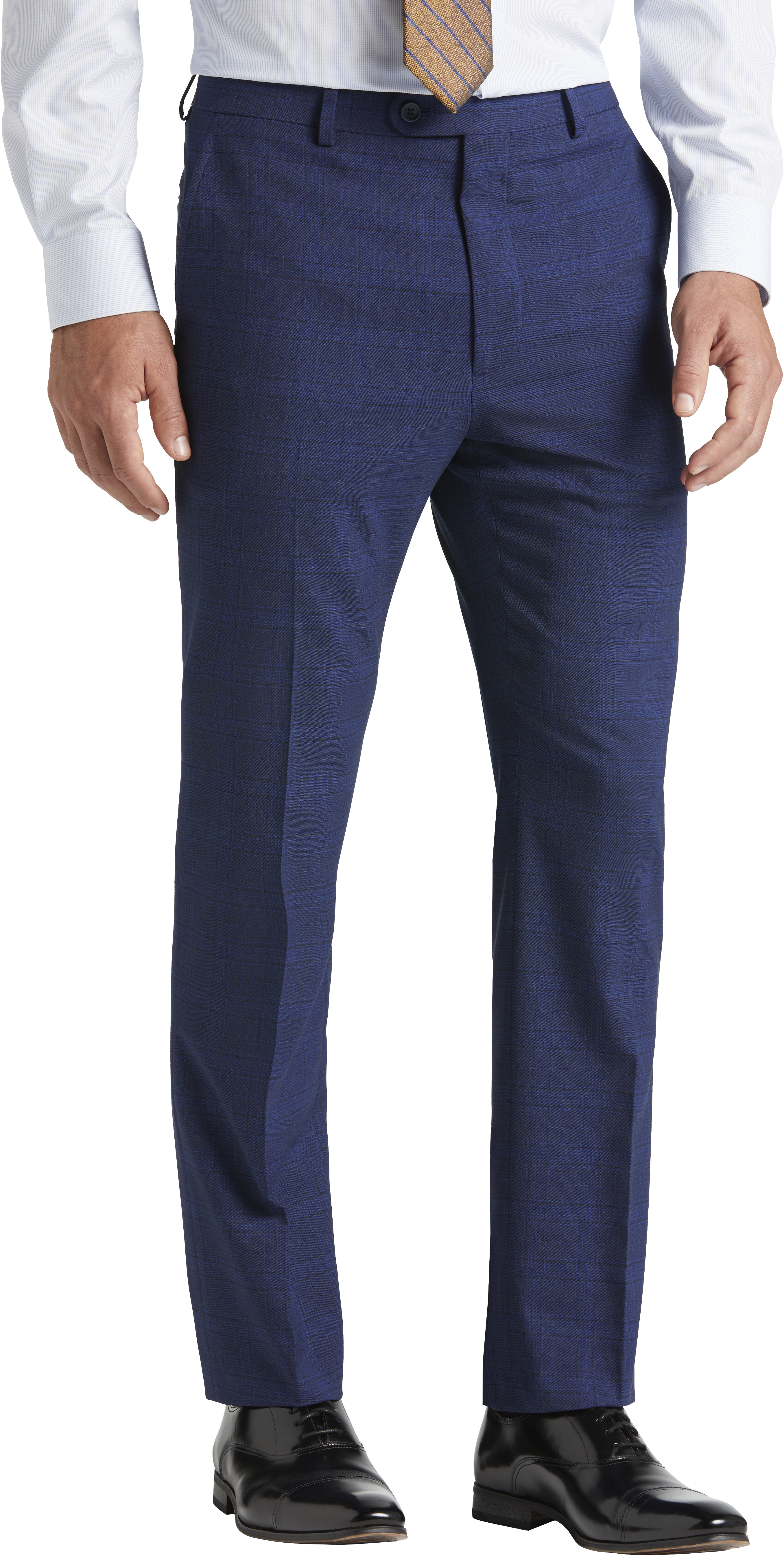 Modern Fit Plaid Suit Separates Pants
