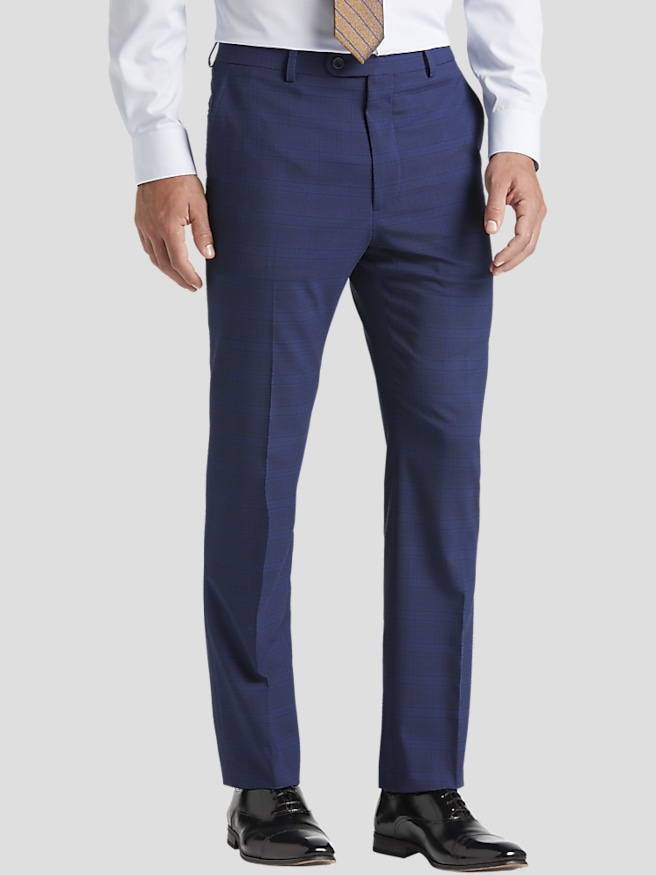 Big and tall plaid dress pants hot sale
