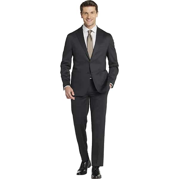 Awearness Kenneth Cole Slim Fit Men's Suit Separates Jacket Charcoal Textured - Size: 40 Regular