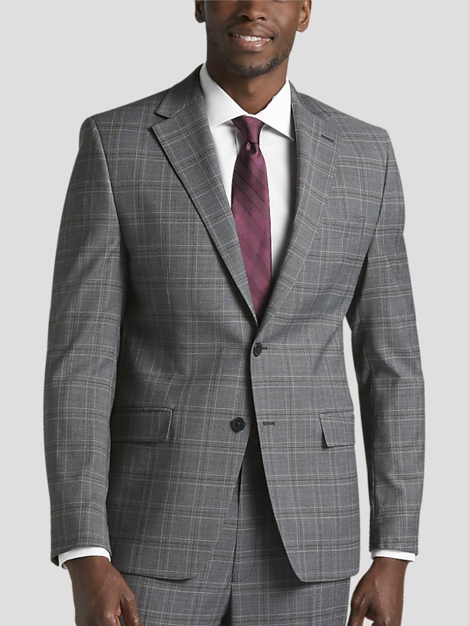 Michael Strahan Classic Fit Wool Blend Suit Jacket