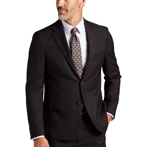 Calvin Klein Slim Fit Men's Suit Separates Jacket Burgundy - Size: 42 Long
