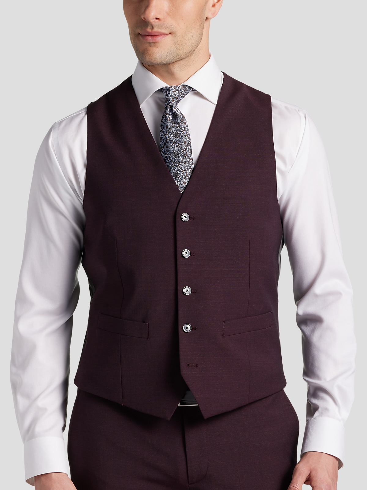 JOE Joseph Abboud Slim Fit Suit Separates Vest - Men's Wearhouse