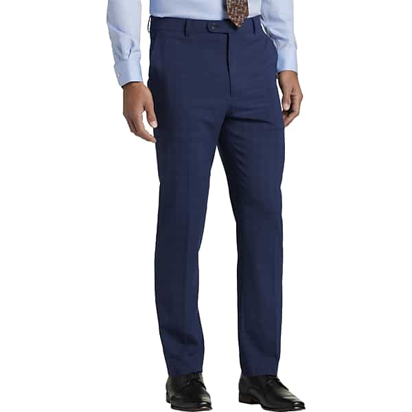 Pronto Uomo Men's Modern Fit Suit Separates Pants Blue Check - Size: 30W x 32L - Only Available at Men's Wearhouse