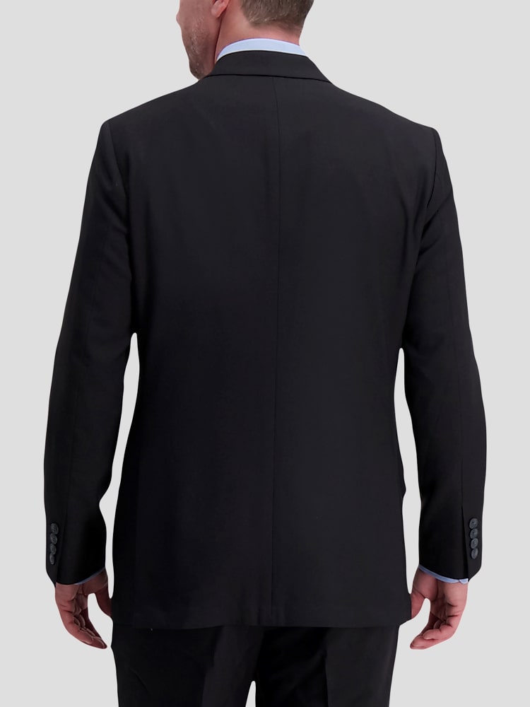 Formal Haggar H26 Men's Tailored Fit Premium Stretch Suit Pants Haggar  Smart Wash Classic Fit Suit Separates Jacket, Black Solid Suit Jackets  Men's Wearhouse