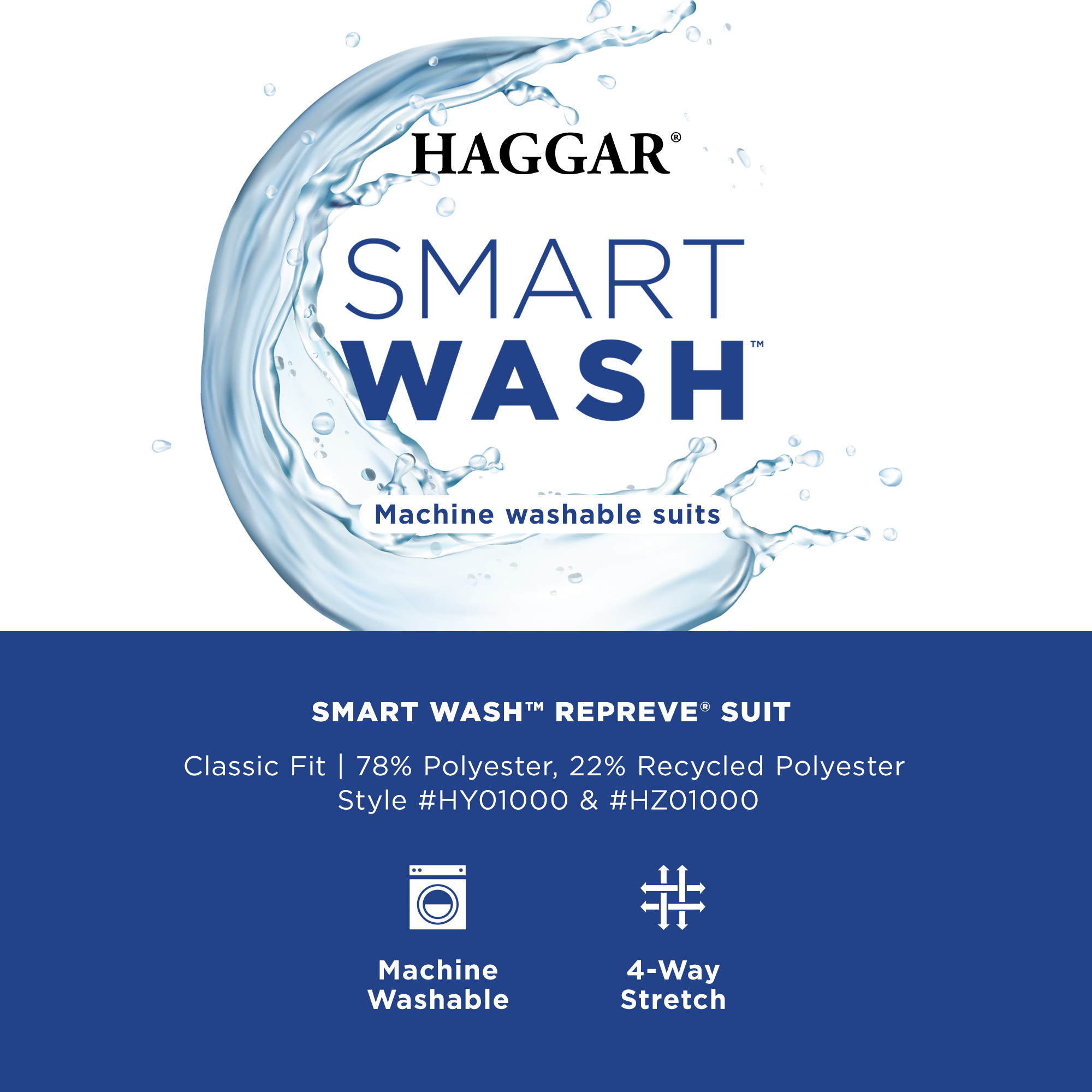 Smart Wash® Repreve® Classic Fit Suit Jacket