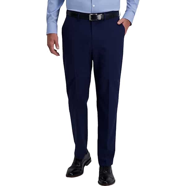 Haggar Men's Smart Wash® Repreve® Classic Fit Suit Pant Navy Solid - Size: 42W x 29L TMW3Y4U42901