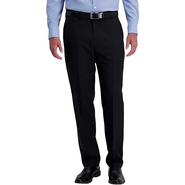 Haggar Men's Smart Wash® Repreve® Classic Fit Suit Pant Black Solid - Size: 44W x 30L TMW3Y4V44002