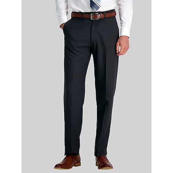 Haggar Big & Tall Men's Smart Wash® Repreve® Classic Fit Suit Pants Charcoal Gray - Size: 44W x 30L