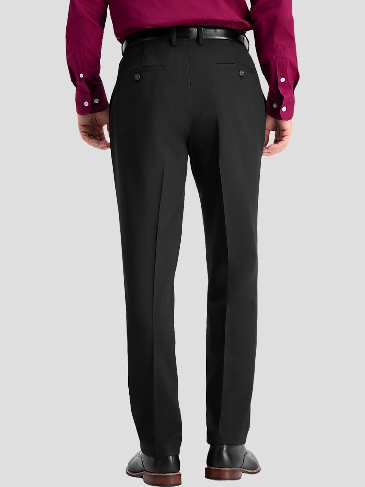 Men's Haggar Travel Performance Tailored-Fit Stretch Suit Pants, Size: 34X29, Black