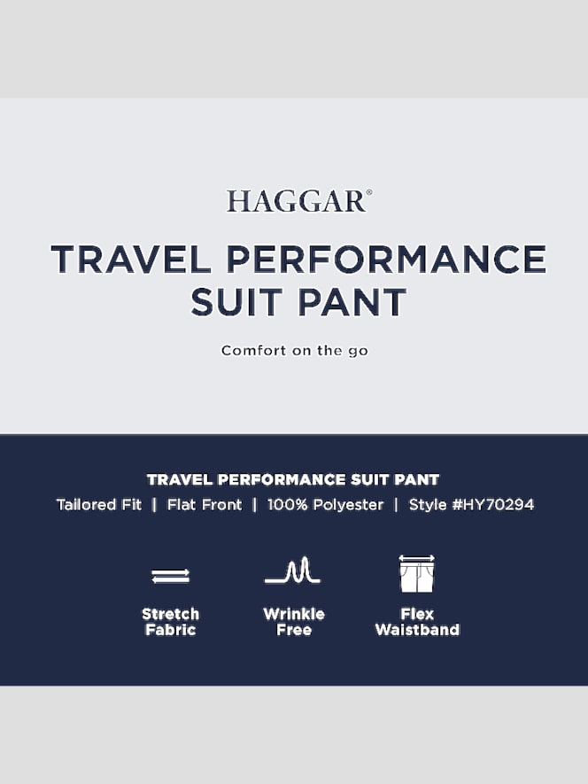 Haggar Travel Performance Tailored Fit Suit Pant
