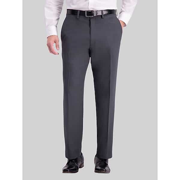 Haggar Men's Travel Performance Tailored Fit Suit Pants Dary Grey - Size: 38W x 30L