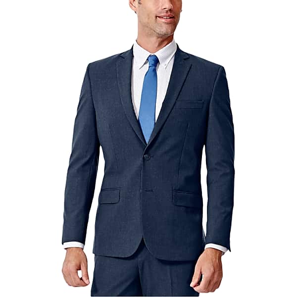 Haggar Men's J.M. ™ 4 Way Stretch Slim Fit Flat Front Suit Jacket Navy Solid - Size: 40 Regular TMW3Y5340201