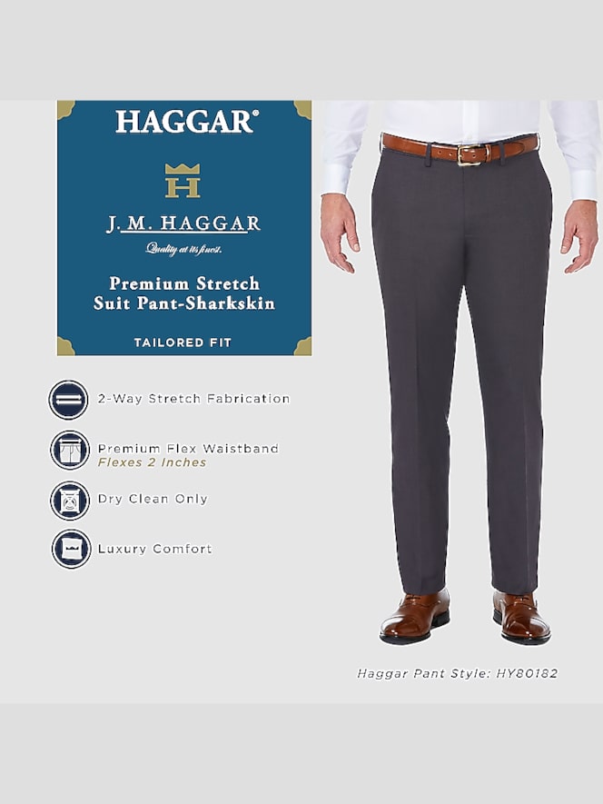 Haggar J.M. Haggar&trade; Premium Stretch Straight Fit Flat Front Suit Pant