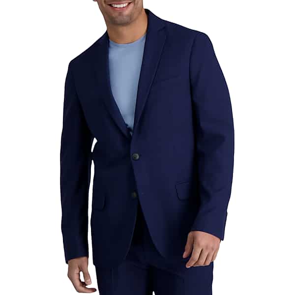 Haggar Men's Smart Wash® Repreve® Slim Fit Suit Jacket Navy Solid - Size: 42 Regular TMW3Y5C42201
