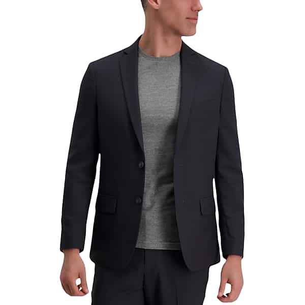 Haggar Men's Smart Wash® Repreve® Slim Fit Suit Jacket Charcoal Gray - Size: 42 Regular TMW3Y5C42217