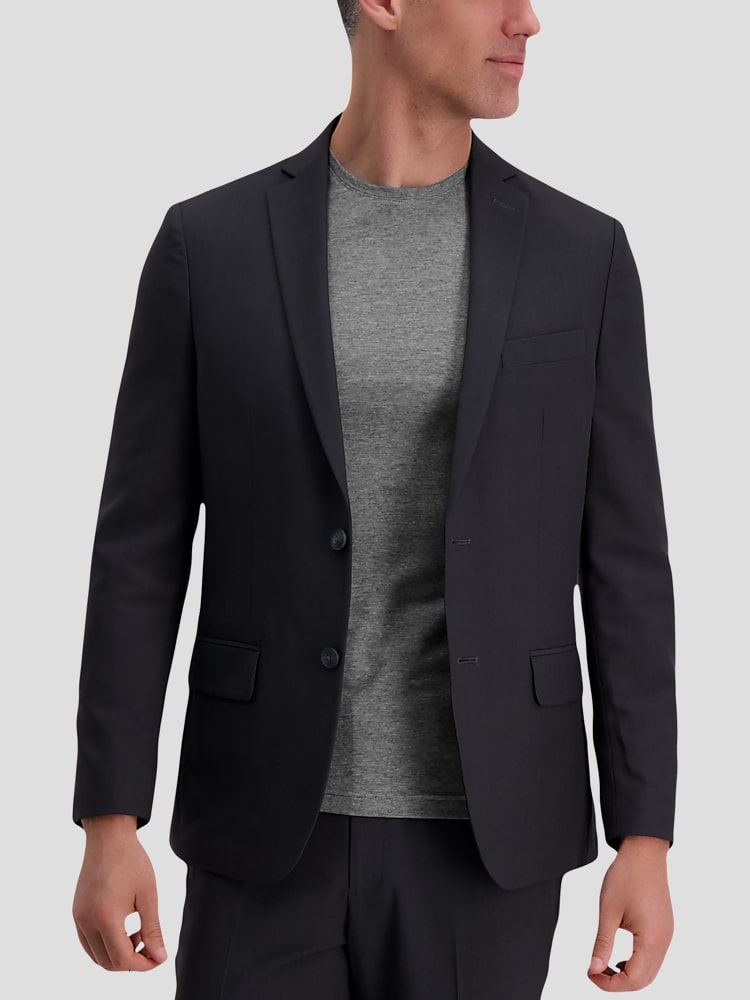 Men's Haggar Smart Wash Repreve Slim-Fit Suit Jacket, Size: 40 Short, Charcoal