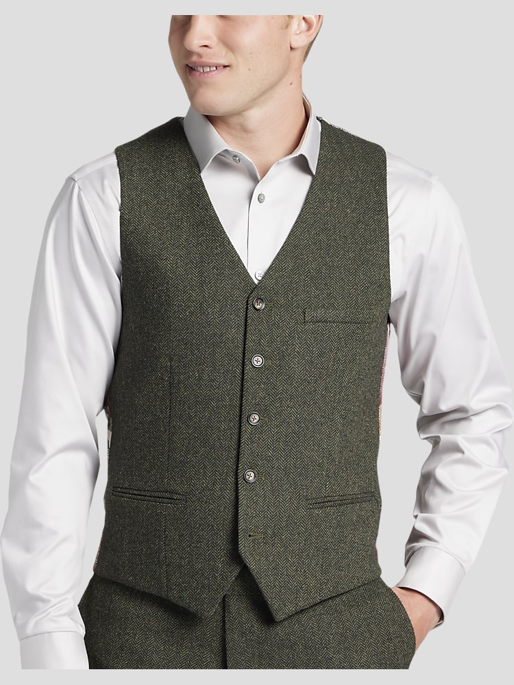 Men's wearhouse new arrivals tweed vest