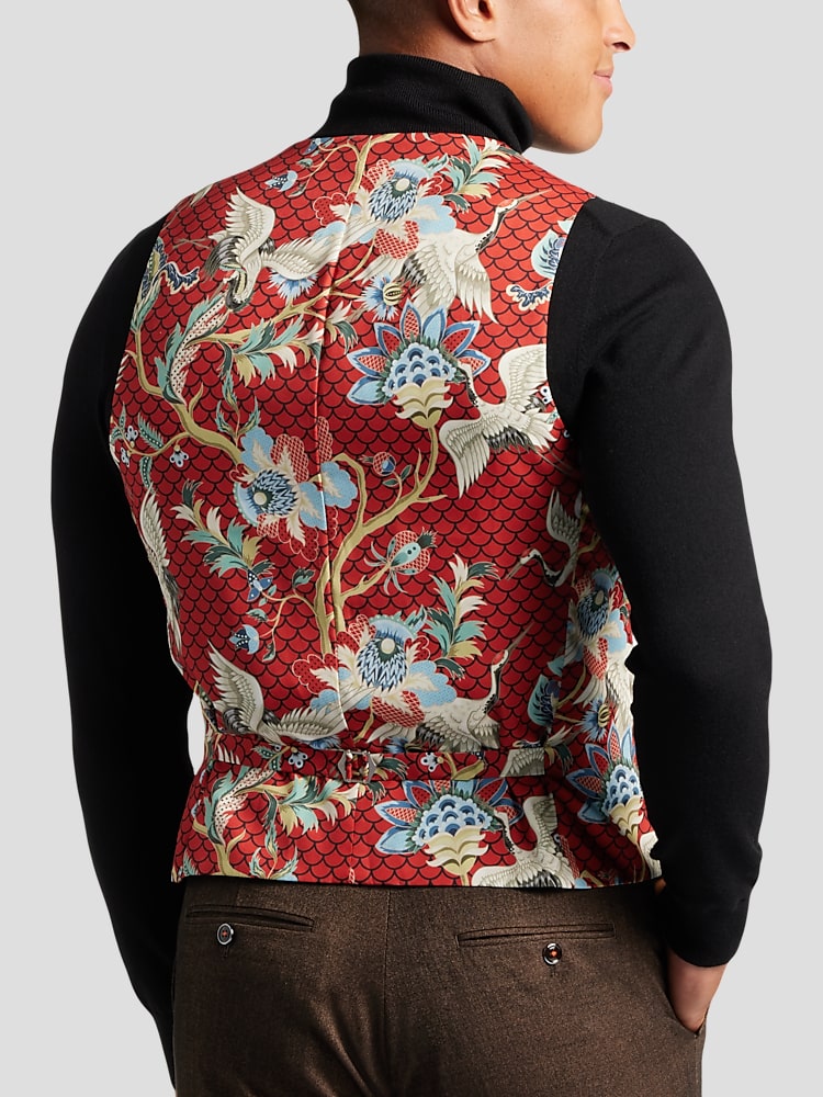 Paisley and gray vest cheap